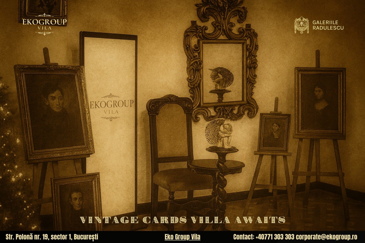 Urări de Crăciun cu parfum interbelic, într-un cadru feeric: Crăciunul anilor ’30 găzduit de Eko Group Vila